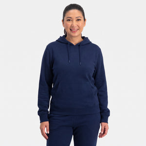 Gaby Blå bambus hoodie fra Bamboo Basics