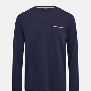 Navy bambus pyjamassæt med lange ben
