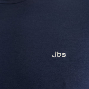 Navy langærmet bambus T-shirt til herre