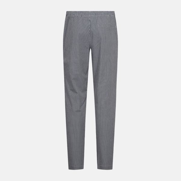 Navy striped bamboo night pants