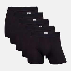 5 pak sort bambus underbukser