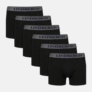 6 pak sorte bambus underbukser fra Lindbergh