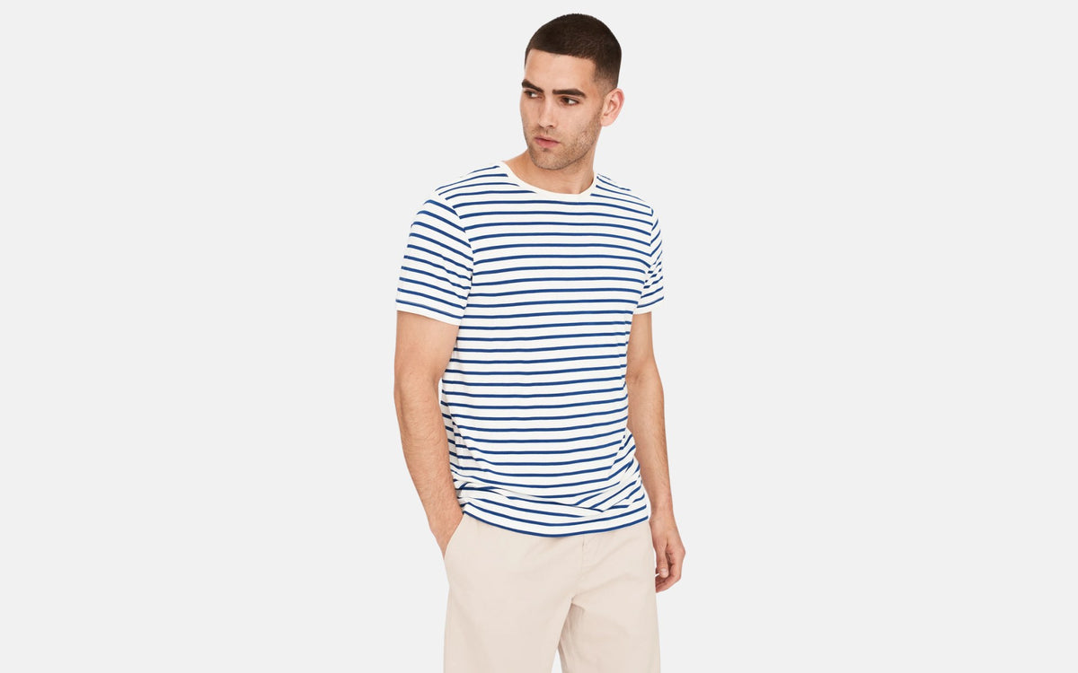 Resteröds – Stribet bambus T-shirt