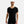 Sort bambus anti-sved T-shirt med V-hals