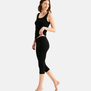 Sort bambus capri leggings   Decoy