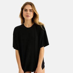 Sort bambus oversize T-shirt fra JBS of Denmark