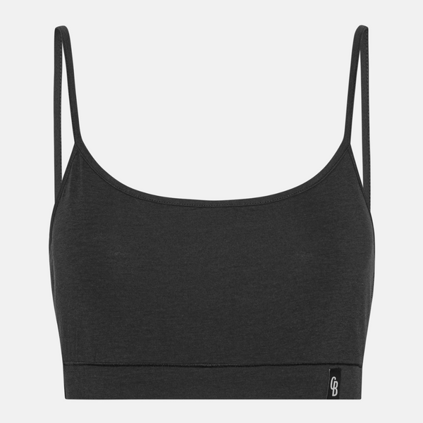 4er Pack BH-Top mit dünner Polsterung schwarz/braun