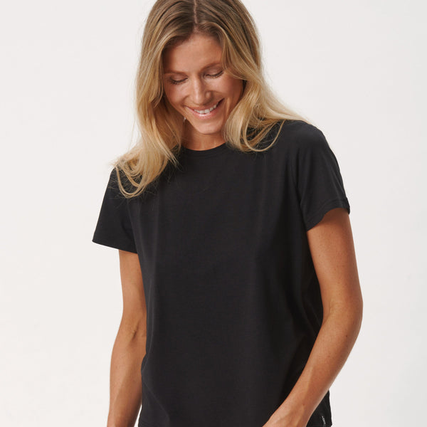 3er-Pack schwarzes Bambus-T-Shirt