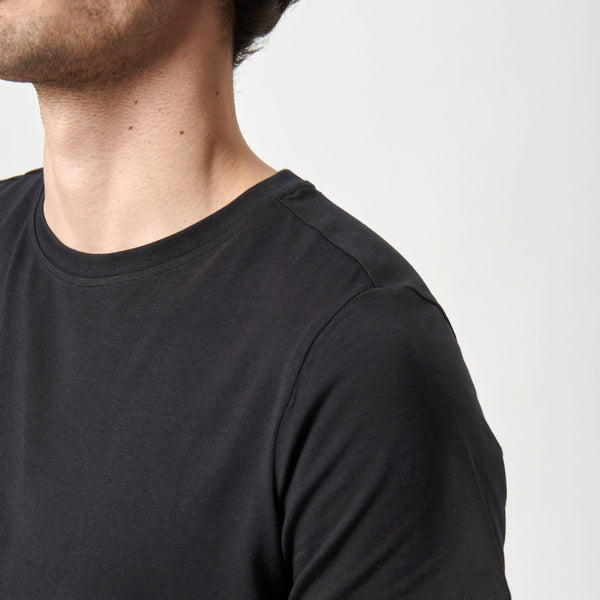 3er-Pack Bambus-T-Shirt schwarz/Nachthimmel/Waldnacht