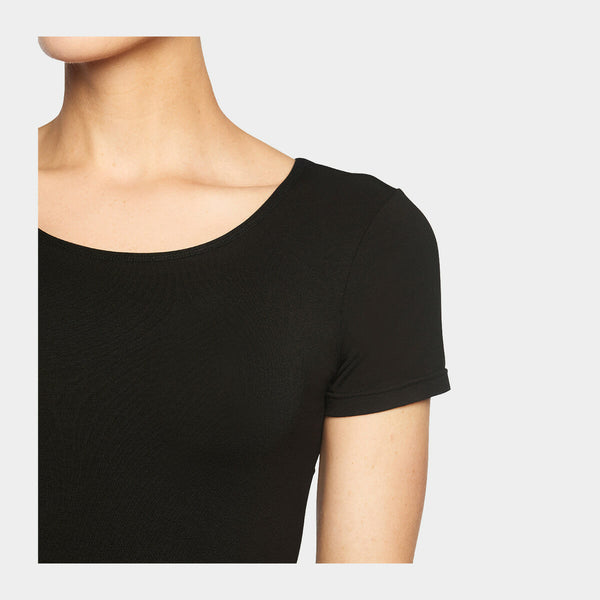Kate bambus T-shirt rund hals - sort 2 pak    Bamboo Basics