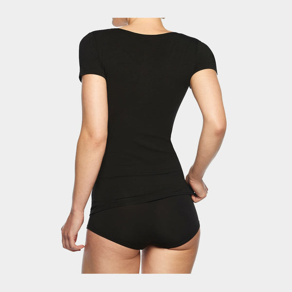 Kate bambus T-shirt rund hals - sort 2 pak    Bamboo Basics