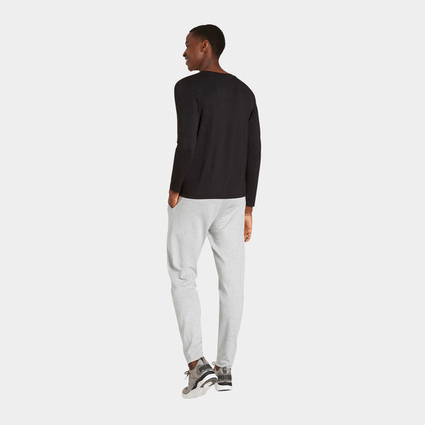 Sort langærmet crew neck bambus T-shirt    Boody