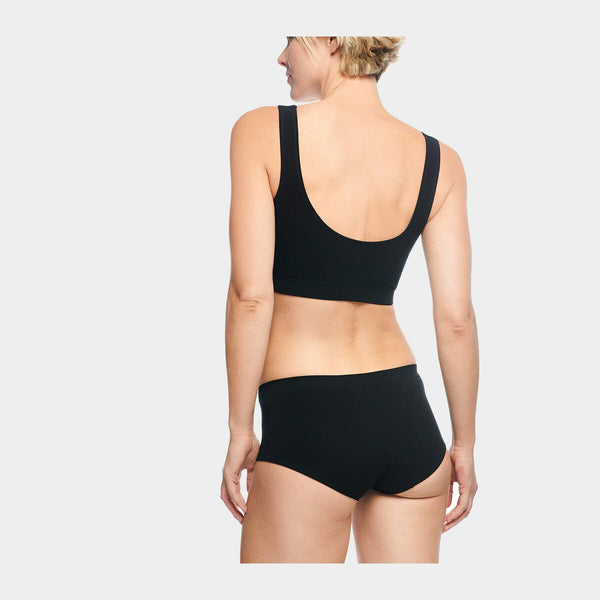 Sophie bambus hipsters med smal elastikkant - sort 2 pak    Bamboo Basics