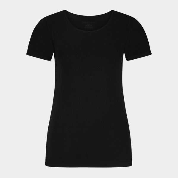 Kate bambus T-shirt rund hals - sort 2 pak    Bamboo Basics
